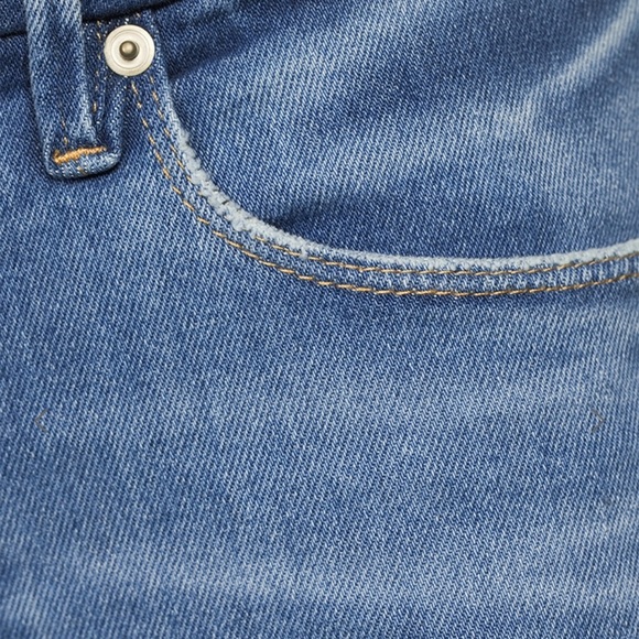 Good American blue Good Legs Skinny Jeans with step hem - size 4 / 27” - Picture 5 of 8